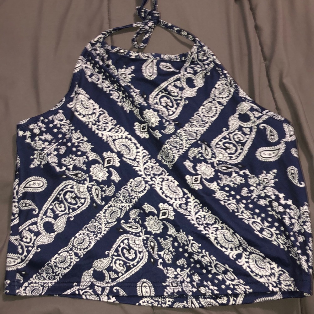 Patterned open back top